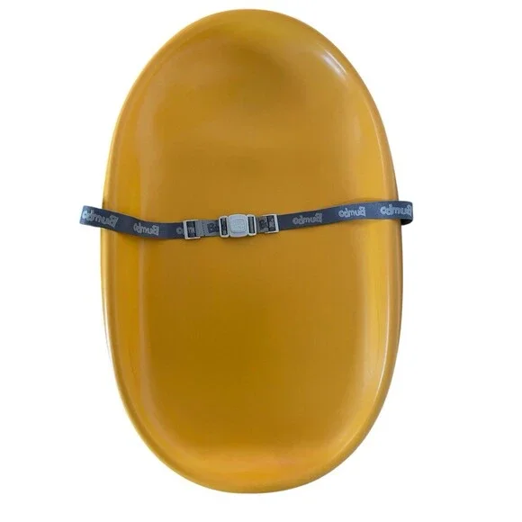RARE Bumbo Diaper Changing Pad, Ergonomic Baby Changing Mat Belt Mimosa Yellow - Picture 2 of 8